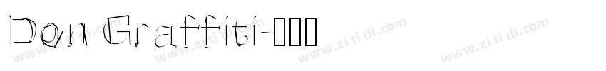 Don Graffiti字体转换